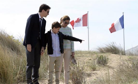 Trudeau at Juno Beach